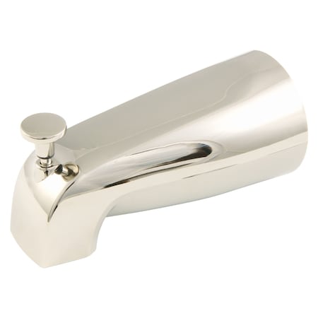 Kingston Brass 5-1/4" Zinc Tub Spout with Diverter, Polished Nickel K189A6